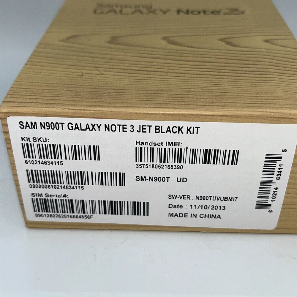 Samsung Galaxy Note 3 Retail Box & Quick Start Guide & Other ***NO PHONE***